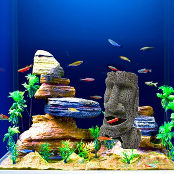 zanvin Holiday Gift Decoration Ornaments Fish Tank Escape Cave European Style Decoration Ancient Castle Fish Tank Decoration Decoration Fish And