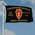 Dutern Double Sided 25th Infantry Division Flag 25th ID Tropic