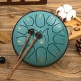 thumbnail image 2 of Rain Drum for Outside 11 Note 6 Inch Rain Drum for Garden, Steel Tongue Drum Rain Chime,Chakra Drum for Rain, Outdoor Handpan Drum,steel tongue drum,Rain Drums Adult Hand Disc Drum, 2 of 4