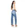 thumbnail image 4 of Jeans con pedrería Roman Fashion /Juvenil, 7118 (Mezclilla medio) azul 1, 4 of 7