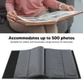 thumbnail image 4 of Picture Album, 500 Pockets PU Photo Album Simple Design Fine Workmanship 4 X 6in  for Home, 4 of 8