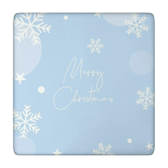 Christmas Gathering Table Cover 34x34 Inch Square Format, Quality Spandex Material for Lasting Protection and Preservation