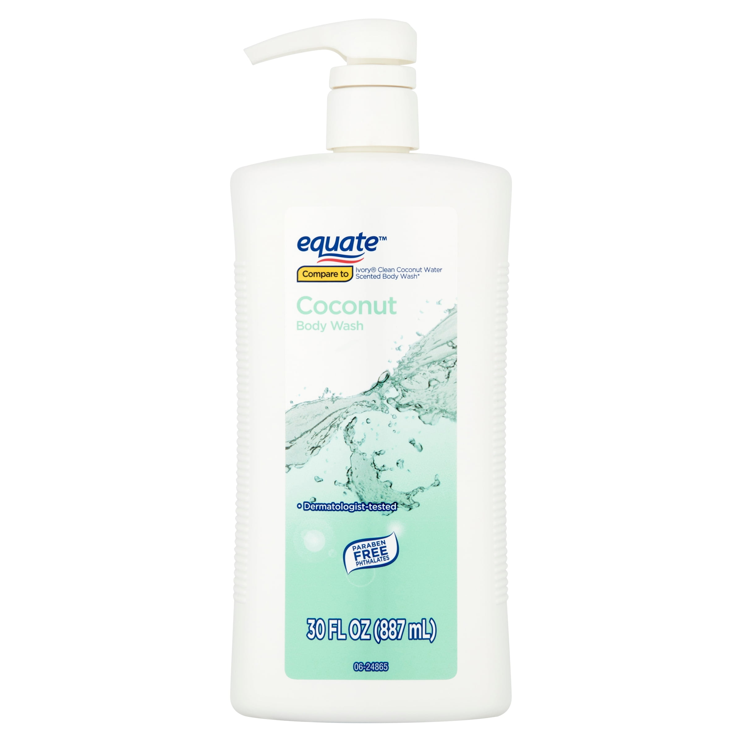 Equate Coconut Body Wash, 30 fl. Oz.