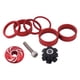 thumbnail image 2 of Espaciador De Auriculares De Bicicleta De 3x1 1/8 Pulgadas Con Tapa , Juego De Tuercas De Estrella Para Auriculares, Color Rojo, 2 of 7
