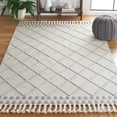 thumbnail image 2 of SAFAVIEH Vermont Westley Trellis Area Rug, Ivory/Grey, 5' x 8', 2 of 8