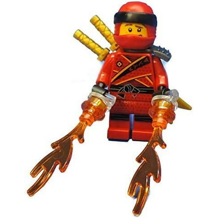 LEGO Ninjago: Kai Minifig with Flames and 2 Gold Katana Swords by Lego