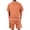 A4-Orange, variant on Homeyce Mens Tracksuit 2 Piece Outfits Casual Short Sleeve Crew Neck Shorts Sets and Waffle Knit Shorts Set with Pockets Fashion Summer Lounge Set,White 4XL