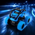 thumbnail image 6 of Double Sided Remote Control Stunt Car, 360°Rotating Flip RC Vehicle with Bright LED Lights, Rechargeable Off Road Toy Car, Kids Birthday Gifts, All Terrain Stunt Toys for Indoor Outdoor Play, 6 of 7