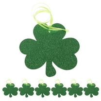 unbranded 18pcs Shamrock Party Ornaments St Patrick's Day party favors Good Luck Irish Ornaments Irish Home Decor Shamrock Party Hanging Pendant