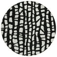 thumbnail image 2 of Addison Rugs Chantille Indoor/Outdoor Transitional Squares Black Washable Round Rug, 8' x 8', 2 of 6