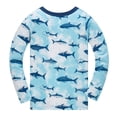 thumbnail image 5 of ATAIKU 100% Cotton Kids Baby Boys Long Sleeve Pajama Sets Toddler 2-Piece Sleepwear Child Summer Whale Pjs 2-8Y, 5 of 11