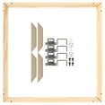 thumbnail image 1 of Unique Bargains Canvas Stretcher Bars Kit, 22x20 Inch Rectangle Solid Wood Frame for Paint, Prints, Oil Paintings, Wood Color, 1 of 5