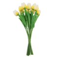 thumbnail image 2 of 10PCS Simulate Plastic Tulip Artificial Flower Plant Bridal Wedding Home Decor (Cream) Gseagtia, 2 of 8