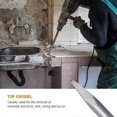 thumbnail image 4 of 5 Piece Chisel Set with 2 Pointed Chisel and 3 Flat Chisel, Tile Chisel Wide Chisel Drilling Tool for Concrete Tile Building Block, 4 of 5