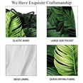 thumbnail image 4 of luoweisi Men's Beach Shorts Quick Dry Swim Trunks with Mesh Lining Tropical Leaves XL, 4 of 5
