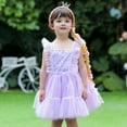 thumbnail image 1 of Robe Princess Raiponce Violette pour Tout-Petites Filles Costume d'Halloween Déguisement, 1 of 6