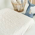 thumbnail image 5 of Crane Baby Changing Pad Cover, 100% Cotton Sateen Exterior Change Pad Cover, Neutral Dot, 16" x 32", Fitted Changing Pad Covers, Changing Table Pad Cover For Nursery, Baby Registry or Shower Gift, 5 of 7