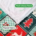 thumbnail image 6 of Gogreen Christmas Sherpa Fleece Throw Blanket for Couch Bed Sofa Adults -Soft and Warm Blanket for Winter, Thick and Fuzzy Throw Blanket (Throw - 50" x 60"), 6 of 7