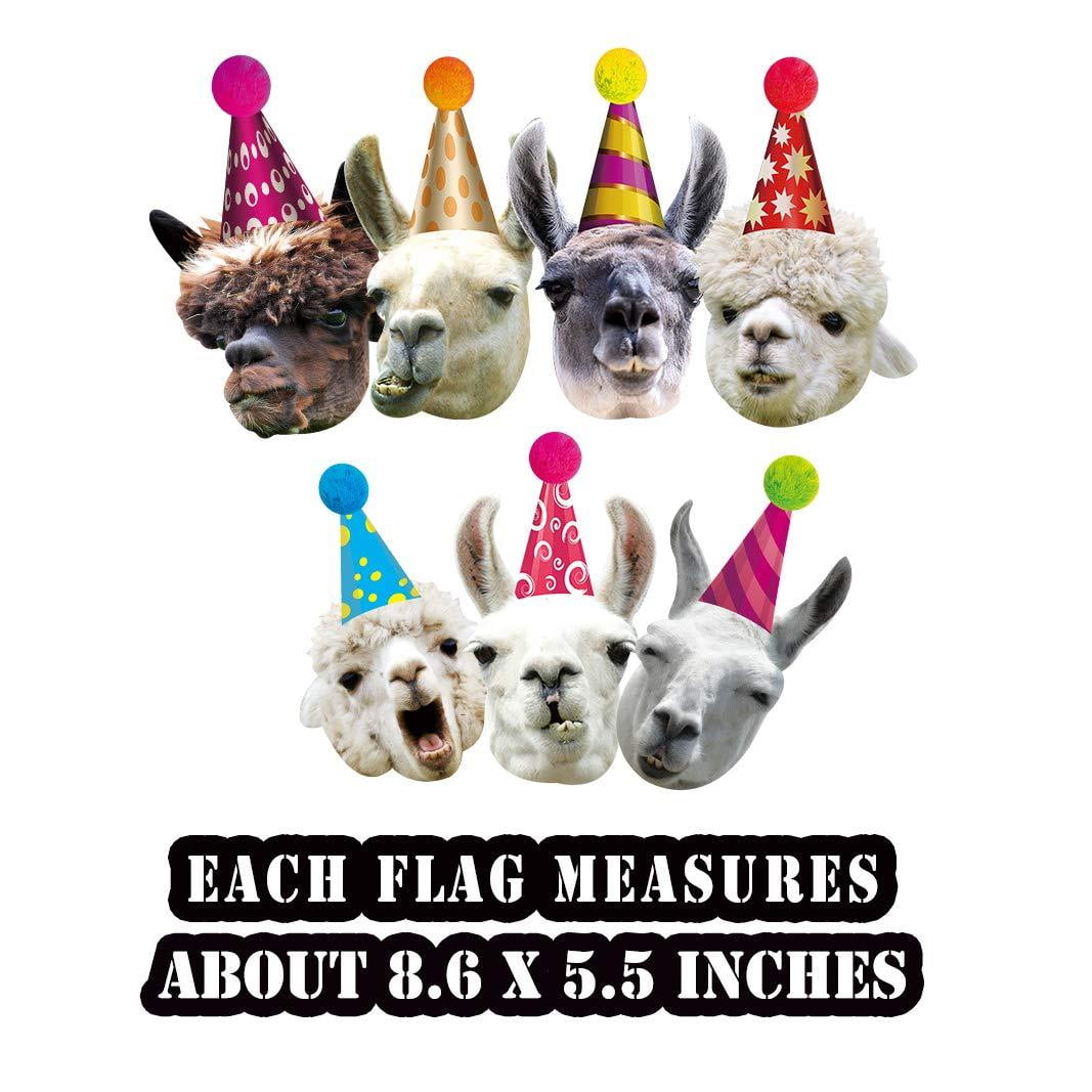 Llama Birthday Garland Funny Alpaca Happy Birthday Party Decorations Hilarious Party Supplies