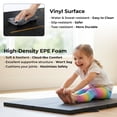 thumbnail image 3 of Mikolo Tri-Fold Folding Gymnastics Mat Anti Tear Yoga Mat Carrying Handles for Home Gym , Thick Portable Exercise Mat and Tumbling Mat for Stretching, Pilates, Aerobics Workouts, 3 of 9