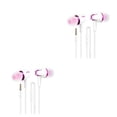 thumbnail image 2 of Seitruly Auricular con cable en el oído Cancelación de ruido Auriculares para teléfonos inteligentes Rose + Red rosa+rojo 2piezas, 2 of 6