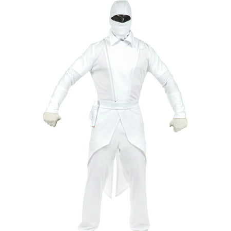 Adult Men's White GI Ninja Stormy Shadow Costume