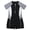 Black, variant on Girls Swimsuit Rash Guard Bathing Suit Black Short Sleeve Front Zipper Swimwear UPF 50  Bathing Suits Athletic Training Swimsuit 9-10 Years