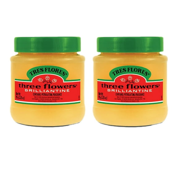 Clubman- Tres Flores - Three Flowers Brilliantine Solid Pomade (3.25 oz each) - Pack of 2