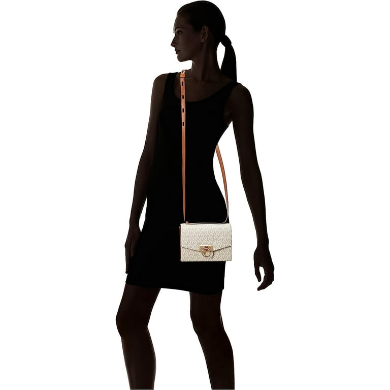 Michael Kors Ladies Black Hendrix Extra-small Leather Crossbody Bag