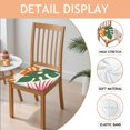 thumbnail image 2 of Tropical Palm Leaves in Hawaii Seat Covers for Dining Room Chairs Set Of 6,Stretch Printed Washable Chair Seat Cover with Elastic Ties and Button,Removable Waterproof Couch Cushion Covers, 2 of 6