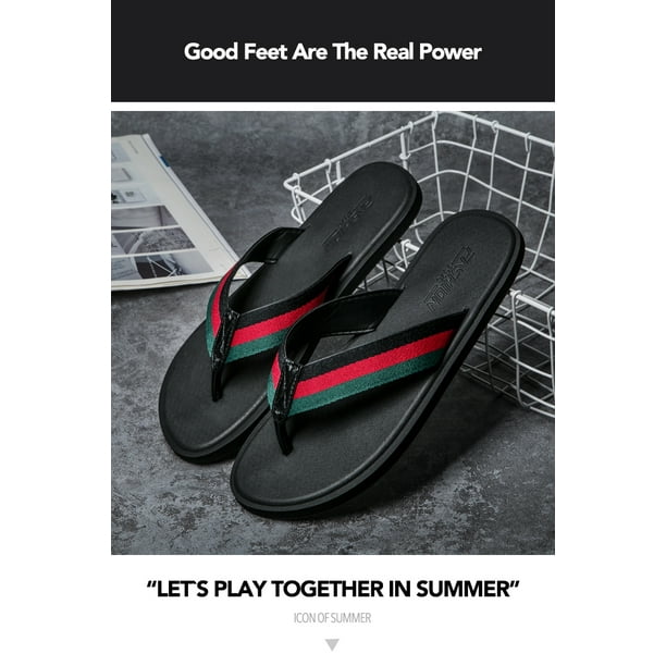 Beach sandals best sale mens walmart