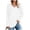 White, variant on Oplxuo Tunic Tops for Women Dressy Casual 2025 Fall Ribbed Knit V Neck Long Sleeve Pullover Solid T-Shirts Blouses