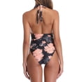 thumbnail image 4 of Dnzceghtig Traje de baño para mujer, bikini con estampado alto, traje de baño para playa, monokini, traje de baño XXL, 4 of 5
