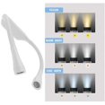 thumbnail image 3 of LED Neck Reading Light, 3 Colors, 6 Brightness Levels, Bendable Arms, Rechargeable, Long Lasting, Perfect for Reading, Knitting, Camping, Repairing, 3 of 5