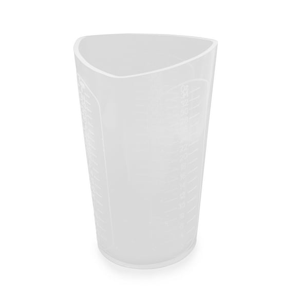 LELE LIFE 1Pc 1000ml Silicone Resin Measuring Cups, Thick Mixing Pouring Cups with 3 Measurement Units, Non-Stick Silicone Mixing Cups for Epoxy Resin