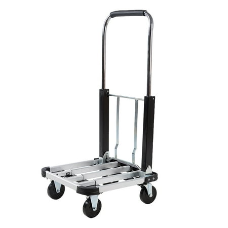 Zimtown Extendable Hand Truck Foldable Moving Push Cart Dolly Trolley
