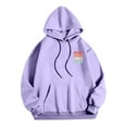 thumbnail image 4 of MHFRRA Sudaderas Casuales para Hombre para Uso Diario, Sudaderas Estampadas de Corte Relajado para Otoño E Invierno, Fáciles de Cuidar, Elegantes y Cómodas Púrpura claro, 4 of 4