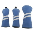 thumbnail image 1 of 3 Packs Cover Golf Head Cover Protector Sleeve Golfer Blue, 1 of 6