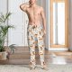 thumbnail image 2 of Fotbe Cute Dog Pantalones de Pijama para Hombre, Pantalones de Dormir, Pantalones de Casa con Cintura Ajustable y Bolsillos-Small, 2 of 6