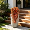 thumbnail image 4 of Artificial Eucalyptus Hanging Vines Set of 2 31.5 Inch Faux Greenery Swag Fall Decor UV Resistant Plastic Trailing Leaves for Wedding Arch Porch Railing Indoor Outdoor Wall Home Decoration, 4 of 6