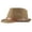 Coffee, variant on 2PCS Men Sun Hat Solid Color Breathable Sun Belt Decor Flat Top Sunshade Vintage Curled Edge Men Straw Hat Headwear Coffee