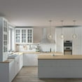 thumbnail image 6 of Open Box Hunter Fan Company Gablecrest 12" Rustic Concrete Light Pendant, White, 6 of 7