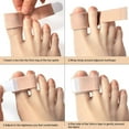 thumbnail image 5 of Visland 8Pcs Broken Toe Wrap - Hammer Toe Corrector - Compression Cushion for Women, Men and Seniors - Reusable and Soft Big Toe Splint - Overlapping Separator Bandage, 5 of 7