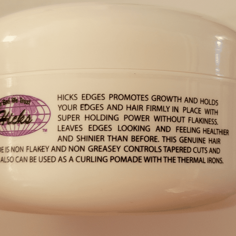 Ruth Hicks Enterprise Hicks Edges Hair Pomade, Non-Greasy