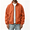 Orange, variant on Mens Fleece Jacket with Zipper Pockets,Full Zip Loose Fit Stand Collar,Orange,Size L