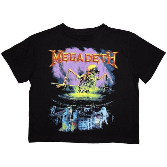 Megadeth Womens Contaminated Crop Top