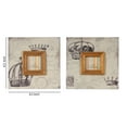 thumbnail image 5 of Traditional Style Square Wooden Photo Frames, Set of 2, Brown- Saltoro Sherpi, 5 of 5
