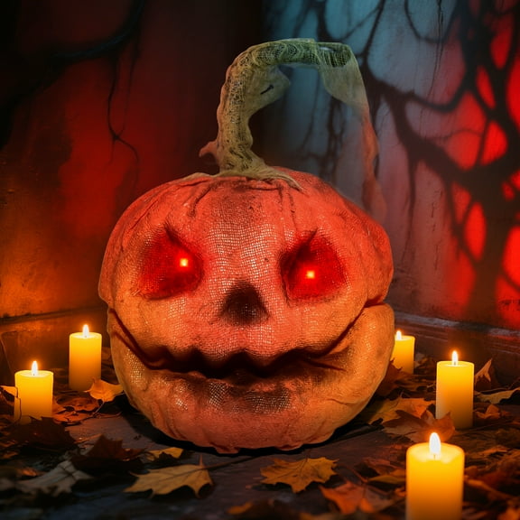 Halloween Pumpkins Light Decoration Outdoor Indoor Laughing Jack-O'-Lantern Haunted Animated Pumpkin Decoration
