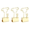 thumbnail image 3 of Abrazaderas De Papel, Clips Para Carpetas Para Perros, Multiusos, únicos, 100 Piezas, Dorados Para Boletos, 3 of 7