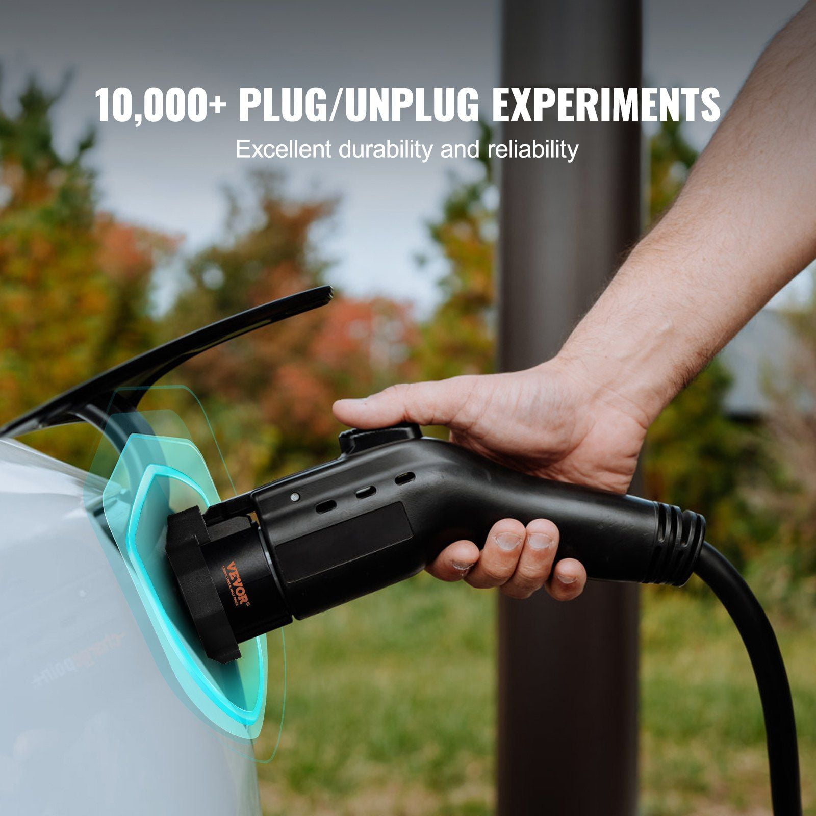 J1772 to Tesla Adapter, 80A 240V, SAE J1772 EV Charger to Tesla Plug, UL-Listed IP65, Compatible with Tesla Model 3/Y/S/X, Fast Charging, NEMA 14-50